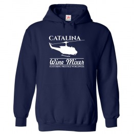 Catalina Wine Mixer Featuring Prestige Worldwide with Air Chopper Comic Unisex Kids and Adults Pullover Hoodie									 									 									